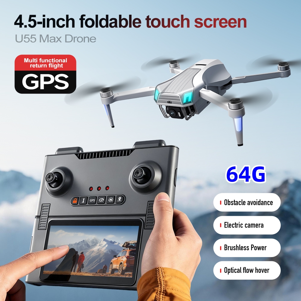 NCZOBOE U55 Dron GPS z optyczn – Drone Gimbal 2 Axis recenzja i cena